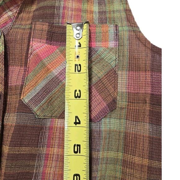 VTG Y2K Plaid Sleeveless Romper Drop Waist Shirt Dress Style Indie Grunge 2000s - Picture 6 of 13